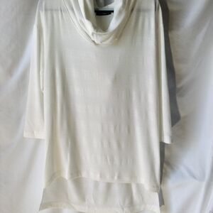 Nally & Millie Cream Cowl Neck Sweater